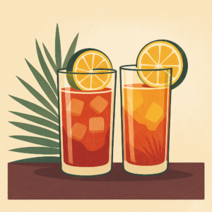 Cocteles servidos con estilo durante experiencia gastronómica